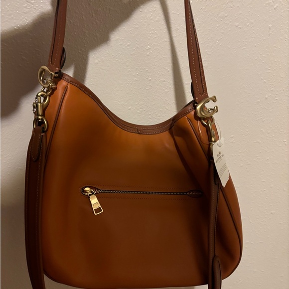 Coach Tan Leather Shoulder Bag - Picture 9 of 9